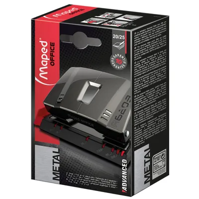 Dziurkacz MAPED advanced metal 25 k grafitowy metaliczny
