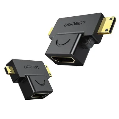 Adapter mini / micro hdmi do hdmi UGREEN 20144 (czarny)