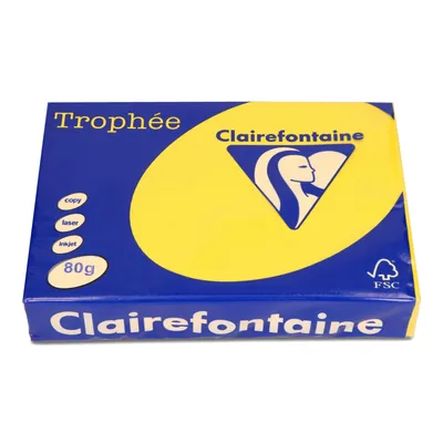Papier ksero kolor a4 TROPHEE słonecznikowy 80g 500 ark