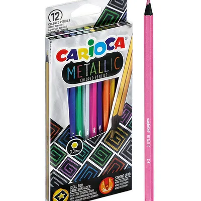 Kredki ołówkowe metaliczne Carioca 43164 metallic 170-2567 12kol