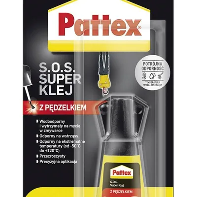Klej z pędzelkiem PATTEX s.o.s. 5g