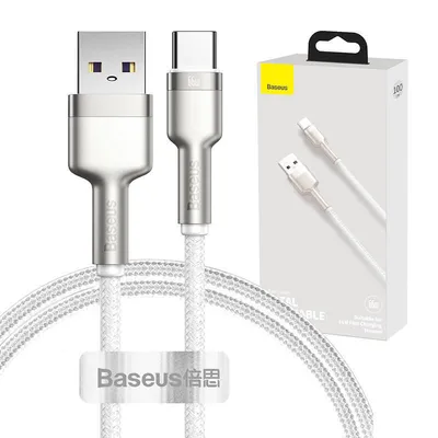 Kabel usb do usb-c Baseus cafule, 66w, 1m (biały)