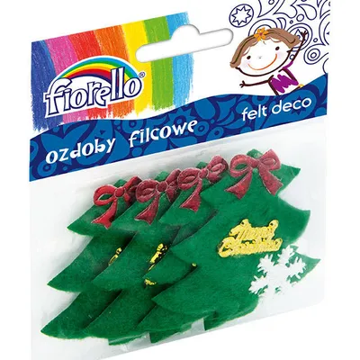 Ozdoby filcowe Fiorello gr-ch303 choinka 170-2459 4szt