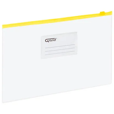Teczka na suwak strunowa a4 Grand ec009b 120-1463 przezroczysta pp