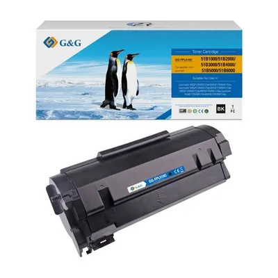 G&g kompatybilny toner z 51b2000, black, 2500s, nt-fpl510c, dla lexmark ms317, mx317, n