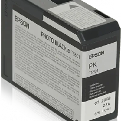 Tusz oryginalny EPSON t5801 c13t580100 photo czarny 80 ml