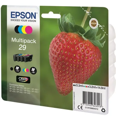 Tusz oryginalny EPSON t2986 c13t29864012 cmyk 2 ml