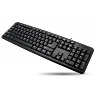 Techly klawiatura usb 104 klawisze, układ us, czarna