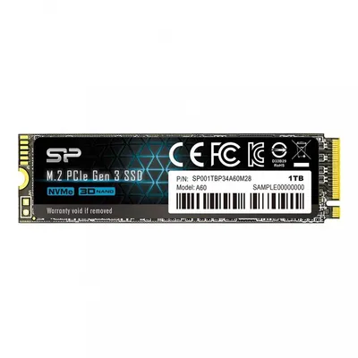 Silicon power dysk ssd a60 512gb m.2 pcie 2200/1600 mb/s nvme