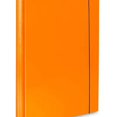 Teczka z gumką VAUPE caribic 339/16 pomarańczowa pp 2mm 40mm
