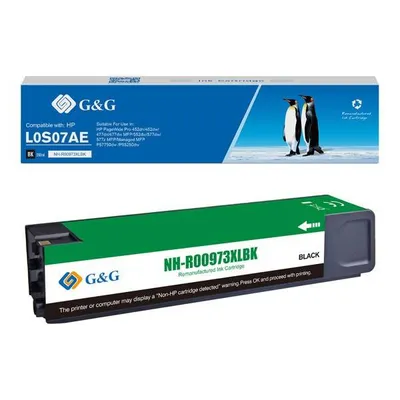 G&g kompatybilny ink / tusz z l0s07ae, black, 10000s, nh-r00973xlbk, dla hp pw managed mfp p57750dw, p55250dw,pw pro 452dn, 47