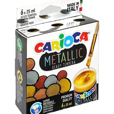 Farba tempera Carioca ko026 170-2623 25ml 6kol