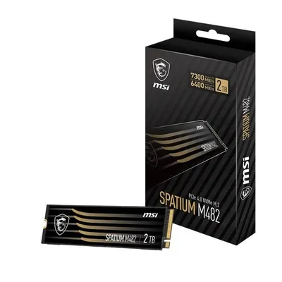 Msi dysk ssd spatium m482 2tb m.2 pcie4 7300/6400mb/s