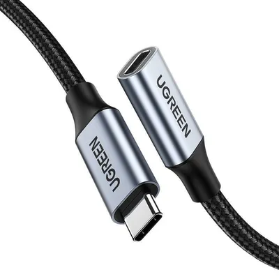 Przedłużający kabel usb-c 3.1 gen2 UGREEN us372, 4k, 100w, 1m (czarny)