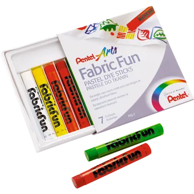 Pastele do tkanin PENTEL pts2-7 mix*7kol