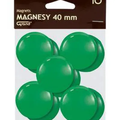 Magnesy 40mm Grand 130-1703 zielone 10szt