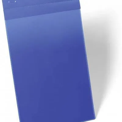 Kieszeń magazynowa pionowa z paskami montażowymi a4 DURABLE 175007 niebieska 50szt