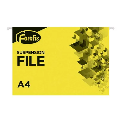 Teczka zawieszana a4 FOROFIS 91612 żółta karton 200g/m2