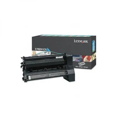 Toner oryginalny LEXMARK c782x1cg cyan 15000 stron