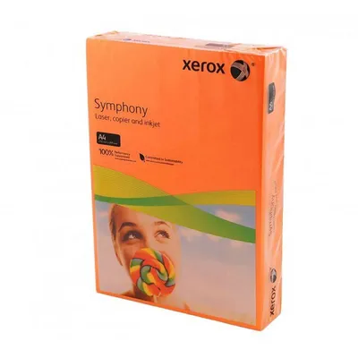 Papier ksero a4 XEROX symphony 3r93953 ciemny pomarańczowy 80g 500ark