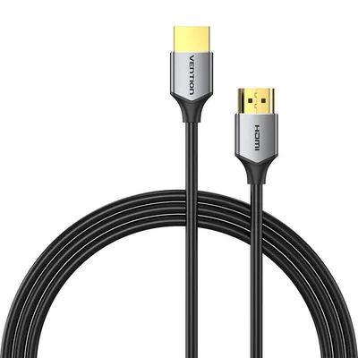 Ultra cienki kabel hdmi Vention alehd 0,5 m 4k 60hz (szary)