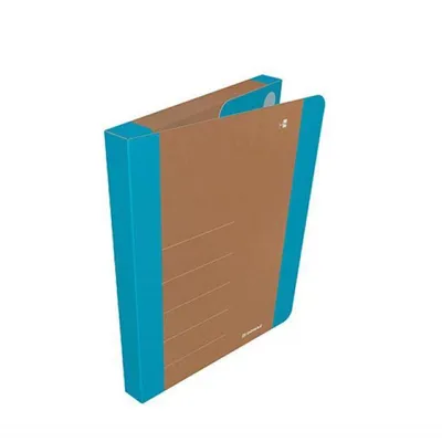 Teczka skrzydłowa na rzepy a4 3cm DONAU life niebieska karton 650g/m?