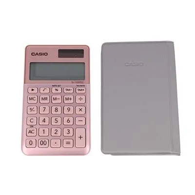 Kalkulator kieszonkowy 118,5x70x8,5mm Casio sl-1000sc-pk box różowy solarne+bateria lr1130