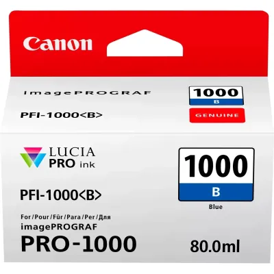 Tusz oryginalny CANON pfi1000b 0555c001 niebieski 80 ml