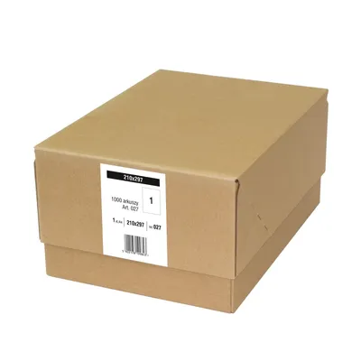 Etykiety samoprzylepne 210x297mm EMERSON 027 qct białe 1000ark*1szt