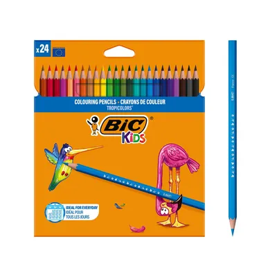Kredki ołówkowe BIC kids tropicolors 9375183 mix*24