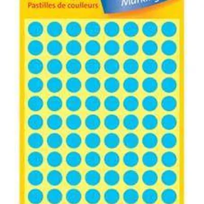 Etykiety samoprzylepne 8mm kółka do zaznaczania 3011 niebieskie 416 szt