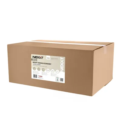 Ręcznik papierowy jednowarstwowy makulatura emerson NEXXT zz 23x25 nht43 szary 200 listków 20 szt.