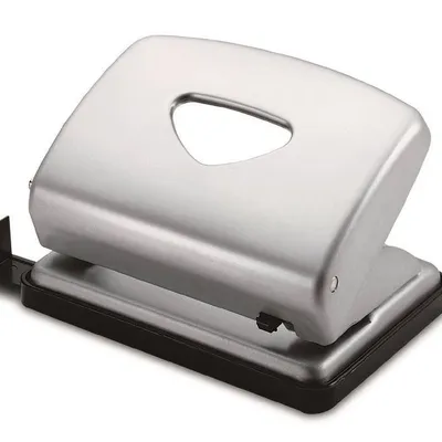 Dziurkacz metalowy KW-triO 09620sp srebrny 16 kart