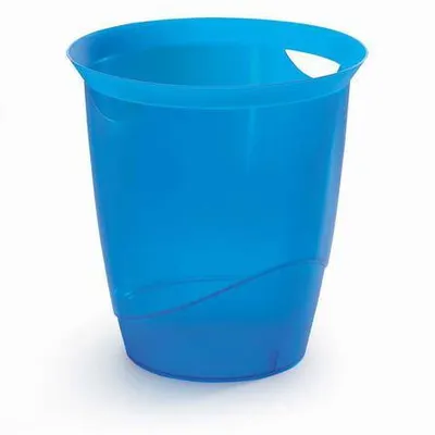 Kosz na śmieci 16l DURABLE trend 1701710540 transparentny niebieski