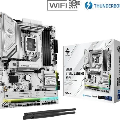 Asrock płyta główna b860 steel legend wifi s1851 4ddr5 tb atx