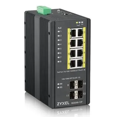 Zyxel switch managed poe 12port rgs200-12p