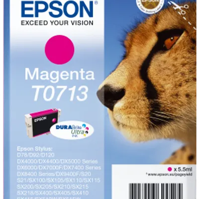 Tusz oryginalny EPSON t0713 c13t07134012 magenta 5,5 ml