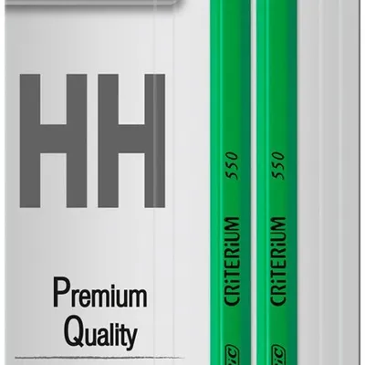 Ołówek ostrzony sześciokątny BIC criterium 550 hh 861134 h blister 2szt