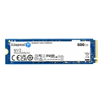 Kingston dysk ssd nv3 500gb m.2 2280 pci-e 4.0 nvme 6000/2200