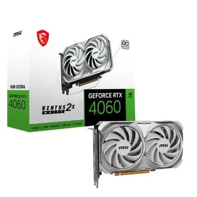 Msi karta graficzna geforce rtx 4060 ventus 2x white oc 8gb gddr6 128bit