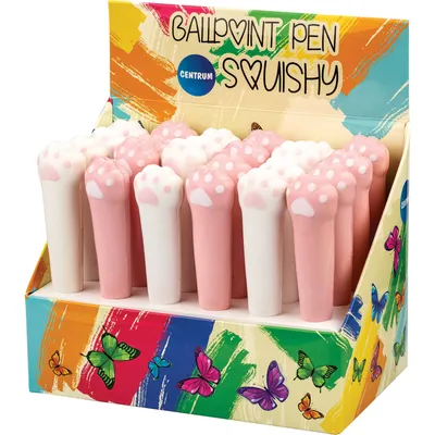Długopis kulkowy CENTRUM squishy paw 89537 niebieski 0.7