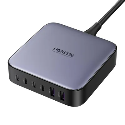 Ładowarka sieciowa UGREEN cd271 2xusb-a, 4xusb-c, gan, 200w (czarny)