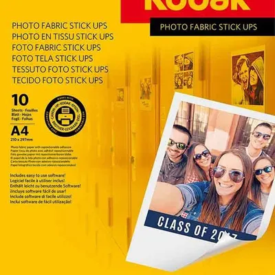 Papier fotograficzny naklejka KODAK photo fabric stick ups 9891-010 a4 10 ark.