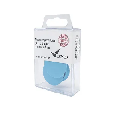 Magnesy 32mm VICTORY OFFICE PRODUCTS 5032km4-071 pastelowe jasnoniebieskie 4szt