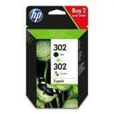 Tusz oryginalny HP302 x4d37ae cmyk 190bk/165cmy stron