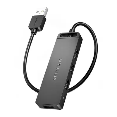 Hub usb 2.0 z 4 portami i zasilaczem Vention chmbf 1m czarny