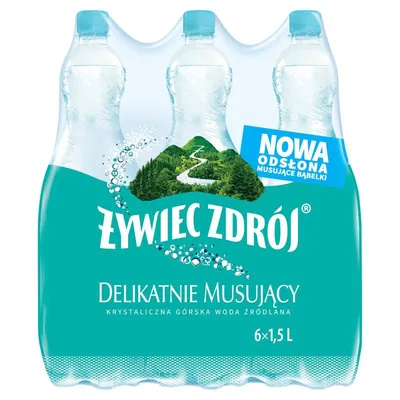 Woda lekko gazowana ŻYWIEC ZDRÓJ żywioł 1,5l