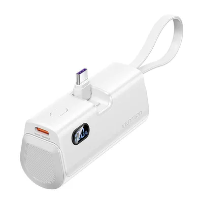 Powerbank Vention wyświetlacz led 4800mah 22.5w fhqw0 (biały)