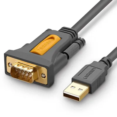 Kabel usb do rs-232 UGREEN cr104, 1.5m (czarny)