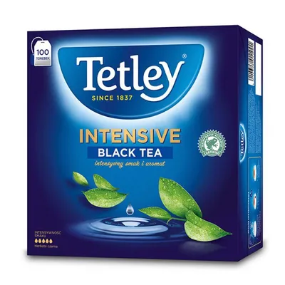 Herbata TETLEY intensive black 100 torebek